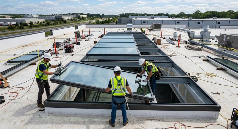 Commercial Skylight Renovation in Kent, WA