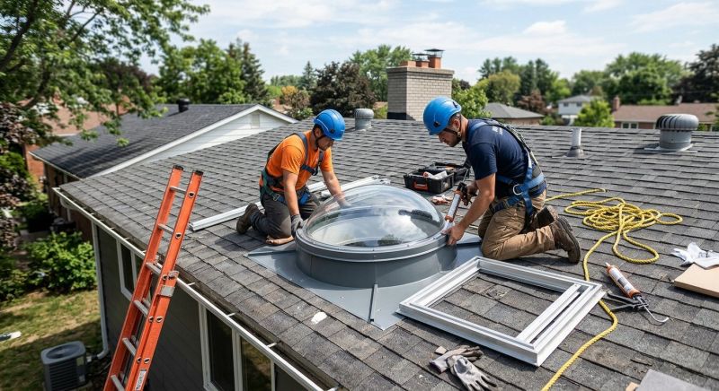 Dome Skylight Installation in Gig Harbor, WA